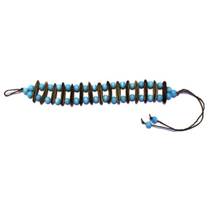 Acacia Rainforest Seed and Turquoise Crystal Bracelet - Natural Artist
