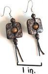 Coconut Earrings - Squared - Natural Artist