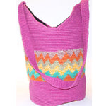 Large Mayan Bag - Day At The Beach - Natural Artist
