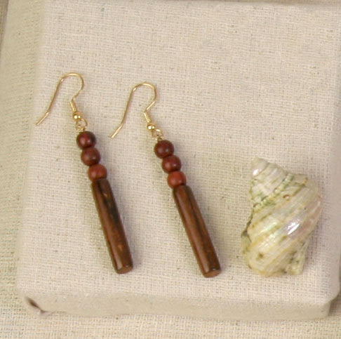 Rosewood Earrings - Paulina - Natural Artist