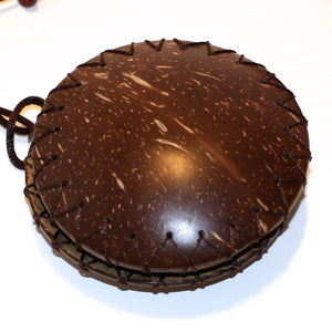 Coconut Coin Purse With Neck Cord - Natural Artist