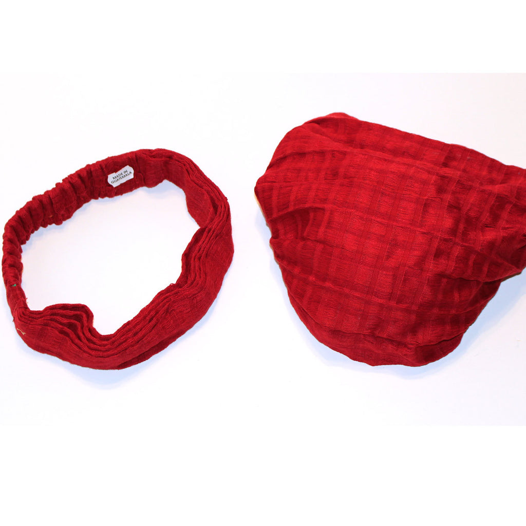 Red Mayan Bandana - Natural Artist